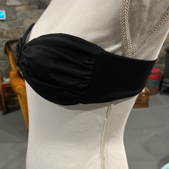 New Kenneth Cole bandeau black bikini top - Picture 4 of 8